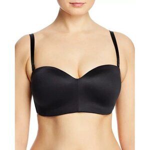 NEW Wacoal Staying Power Wire Free Strapless Bra black Size 32D 854372 New